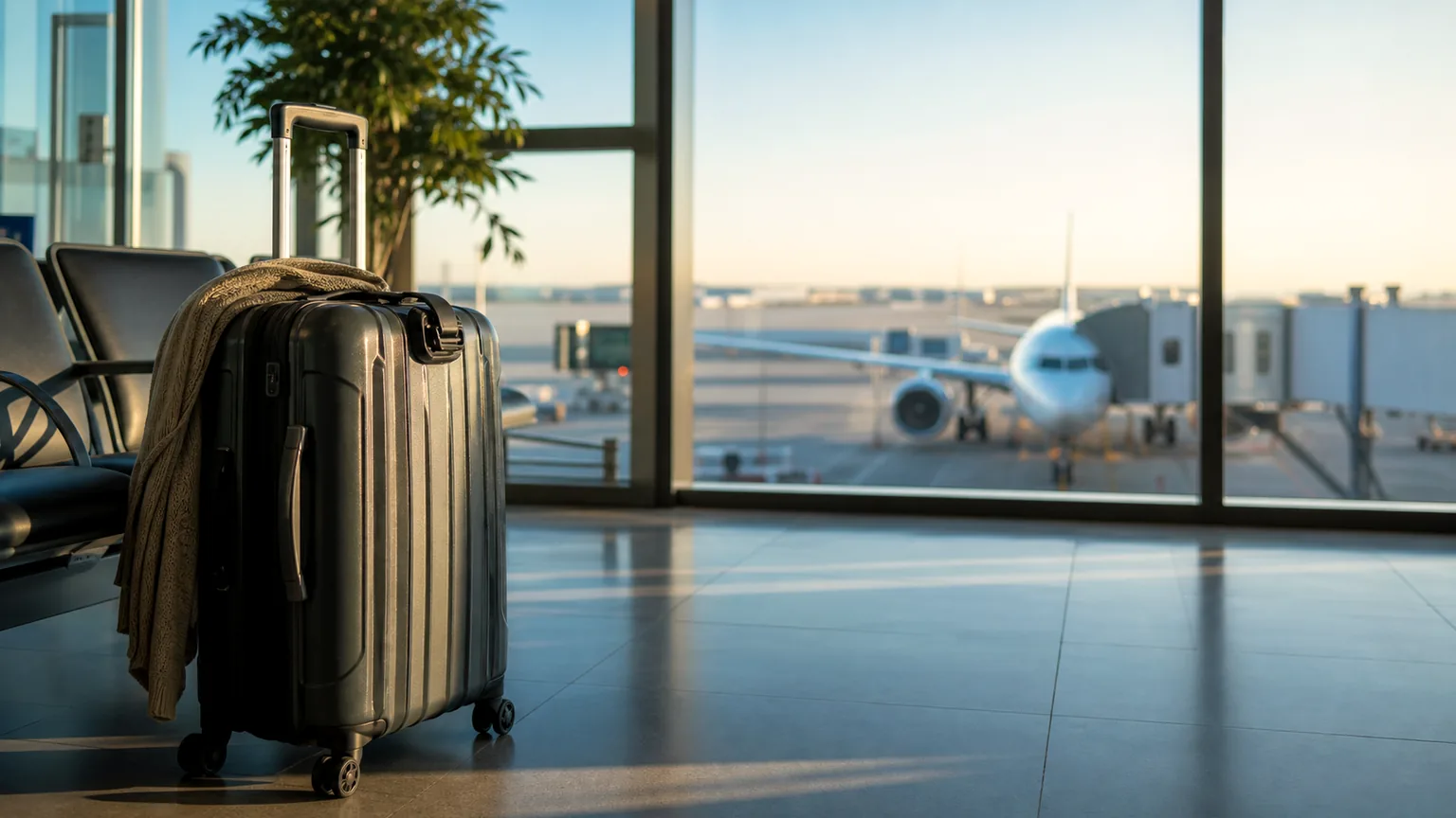 Mala de viagem preparada para escala urbana e praia tropical